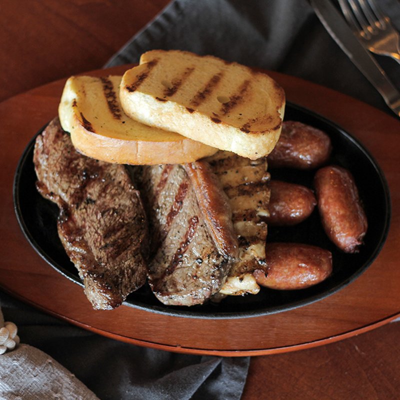 Brazilian churrasco over open flame at Boteco Restaurant