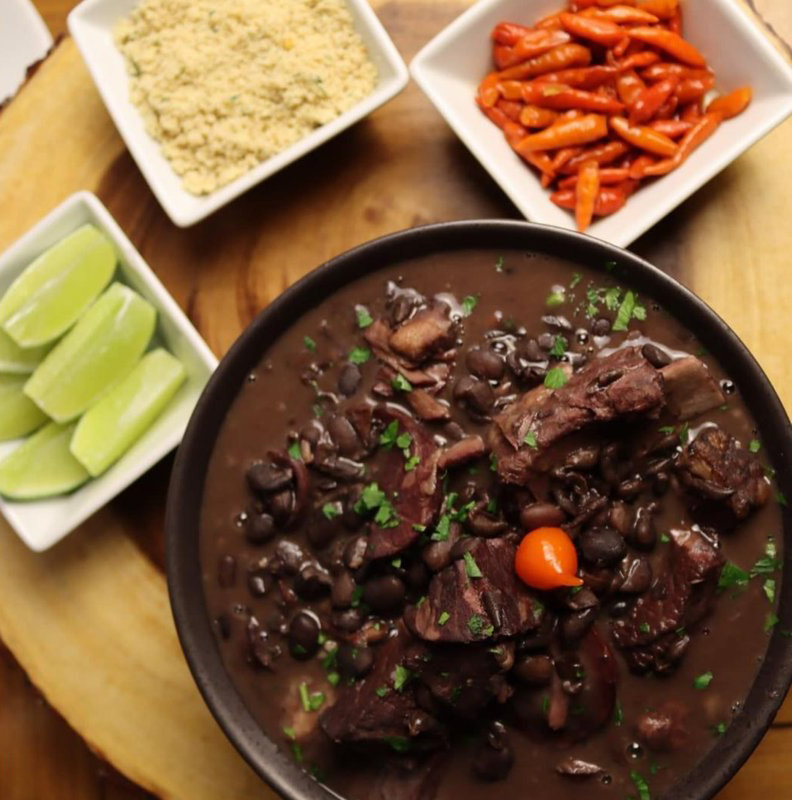 Feijoada being served at Boteco Restaurant
