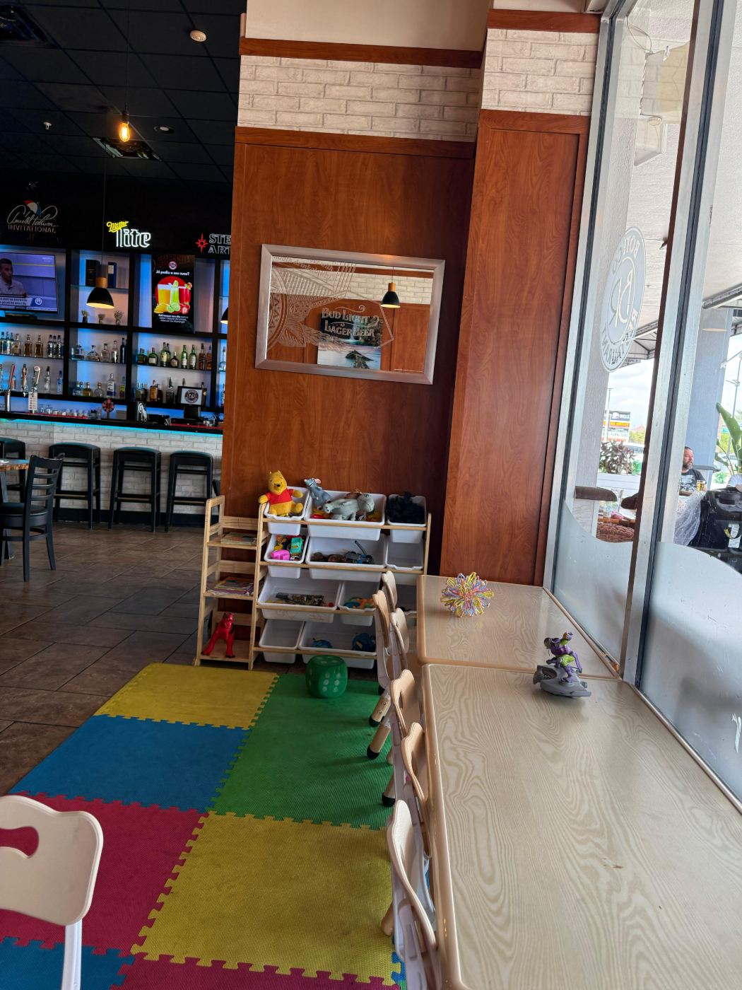 Kids table and chairs at Boteco Restaurant