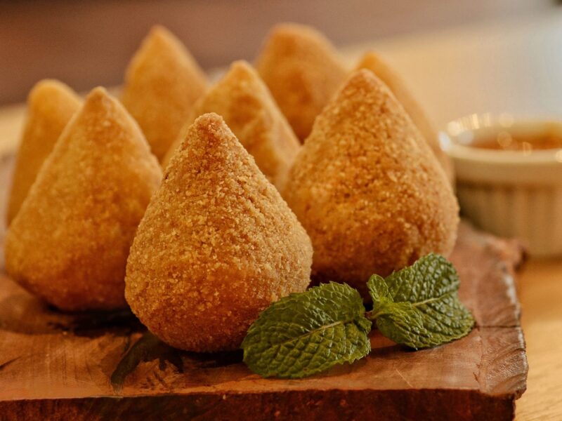 Brazilian Chicken Croquettes (Coxinha Brasileira) served at Boteco Restaurant