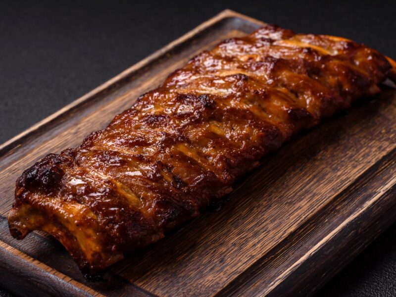Costelinha — Brazilian pork ribs on the grill