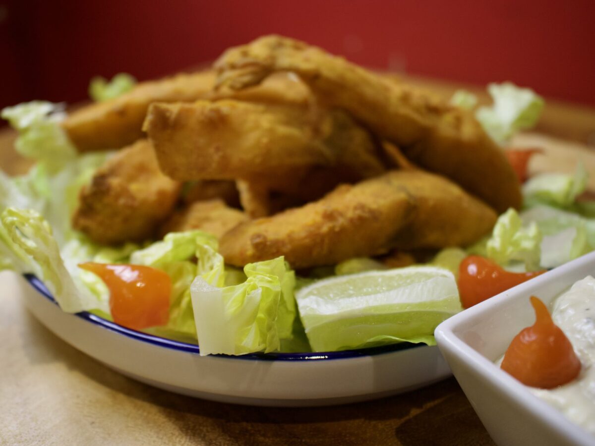 Fish Strips (Isca de Peixe) served at Boteco Restaurant