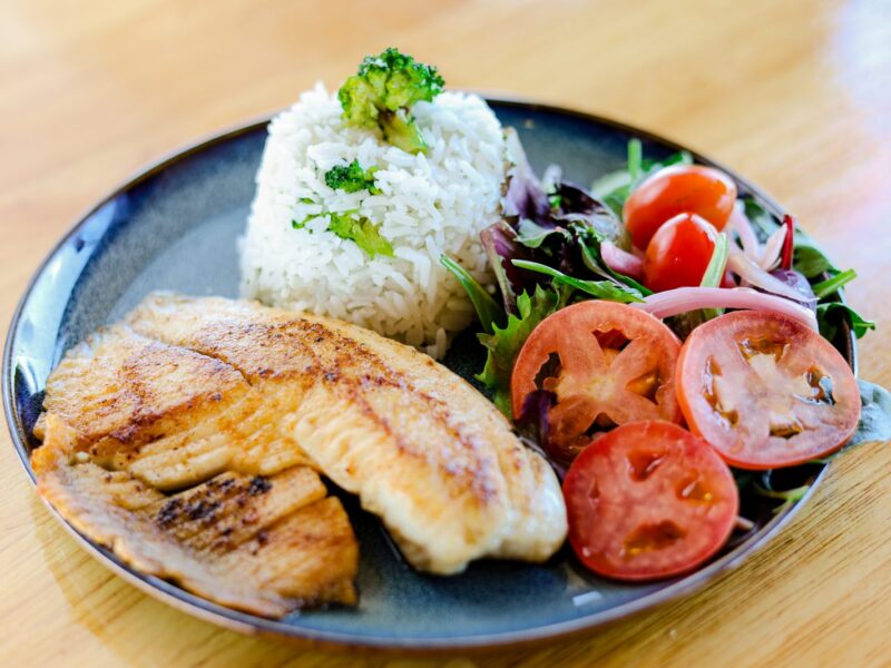Grilled Tilapia (Tilápia Grelhada) served at Boteco Restaurant