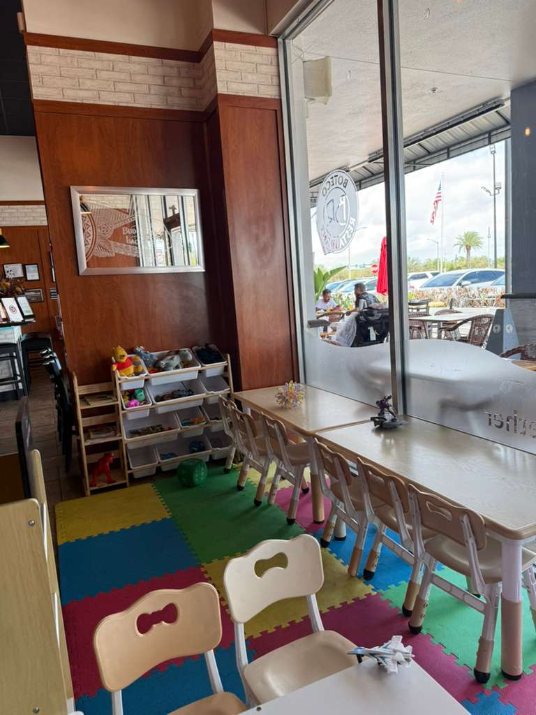 Kids area at a family restaurant in Orlando