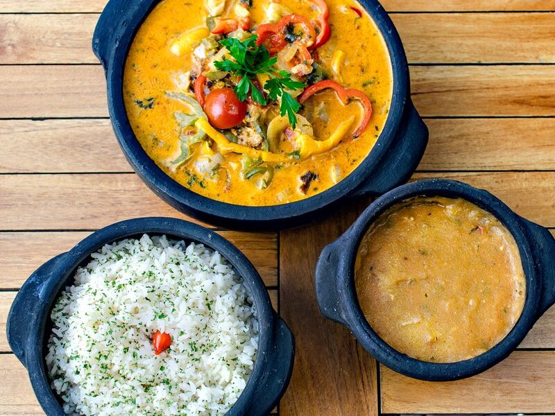 Moqueca in a clay pot