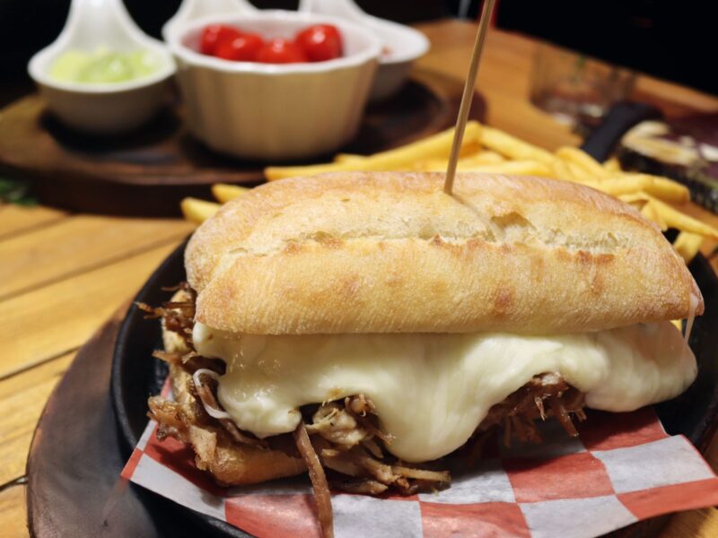 Pork Sandwich (Sanduíche de Pernil) served at Boteco Restaurant