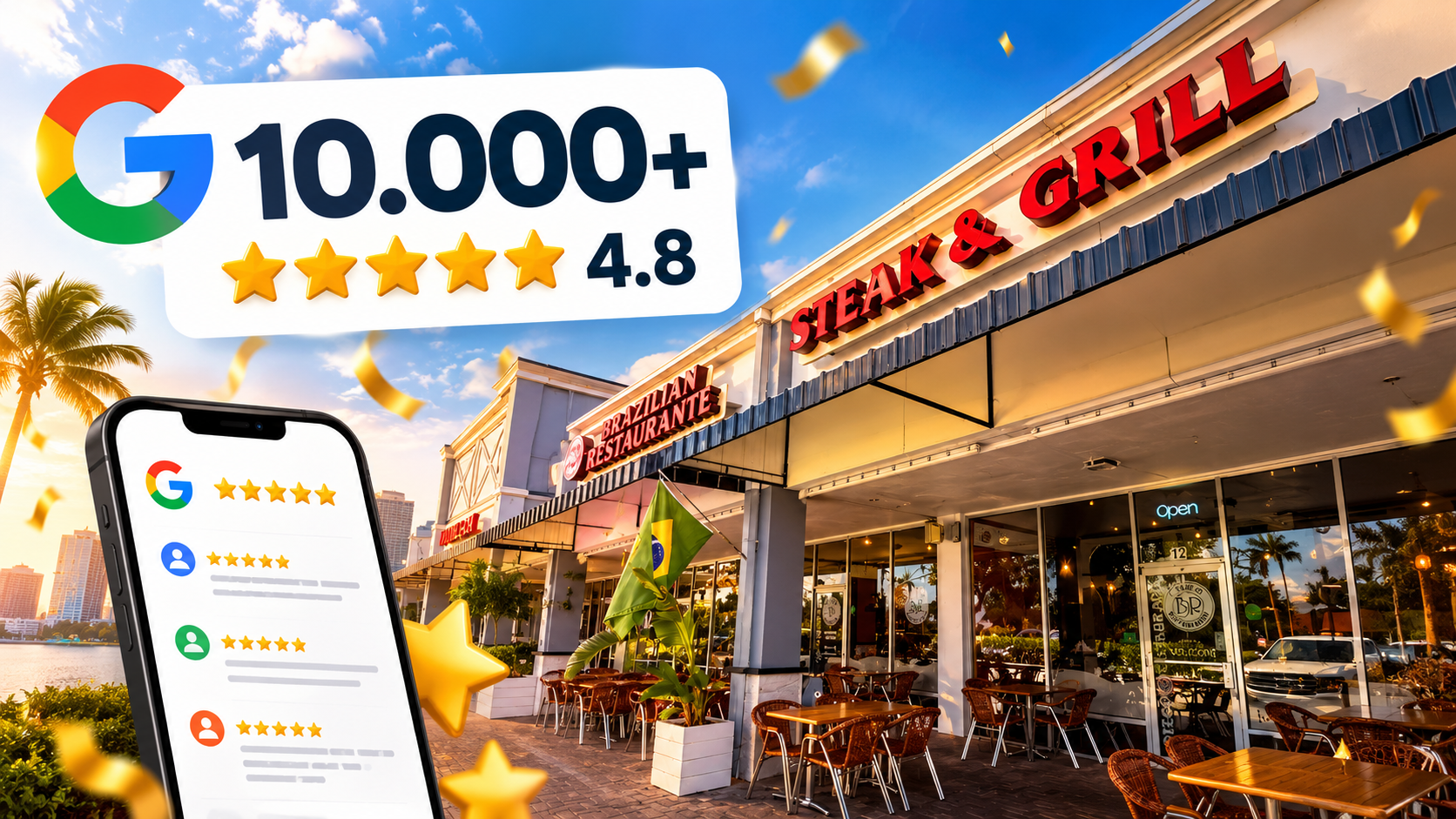 Restaurant Celebrates 10,000+ Google Reviews